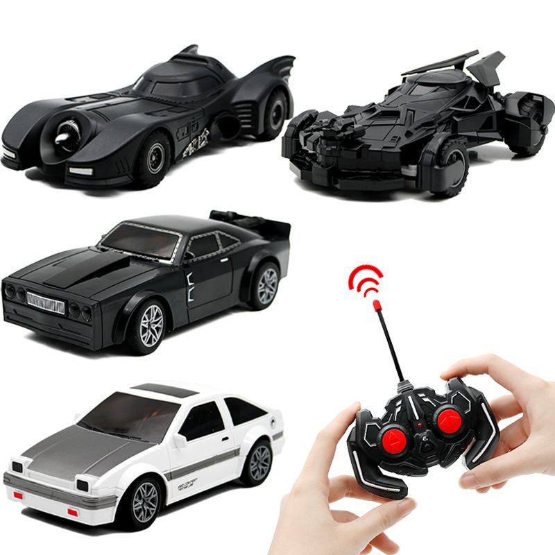 Cross-border foreign trade four-way electric remote control car simulation retro model racing classic car toy anime peripheral ornaments