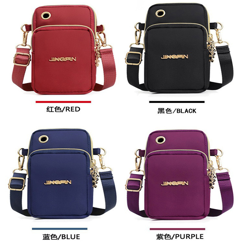 2023 New Mobile Phone Bag Women's Crossbody Mini Bag Summer All-match Canvas Bag Vertical Hand-held Coin Purse 2023 New Mobile Phone Bag Women's Crossbody Mini Bag Summer All-match Canvas Bag Vertical Hand-held Coin Purse