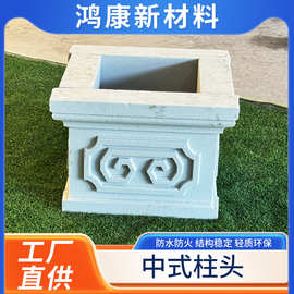 发泡陶瓷罗马柱线条柱包角柱屋檐浮雕壁画梁拖门框雕花建材工厂