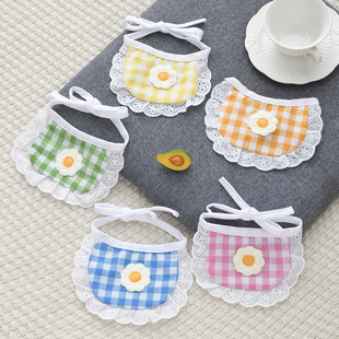 Dog Spit Towel Summer Dog Accessories Cat Bib Cute Teddy Beaune Bear Corgi Scarf Accessories