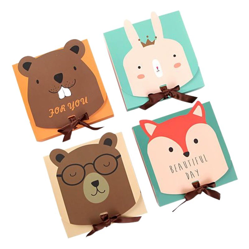 Детская Подарочная коробка с героями мультфильмов Креативная Милая коробка для конфет в наличии Подарочная упаковка Коробка на день рождения Подарочная коробка для конфет