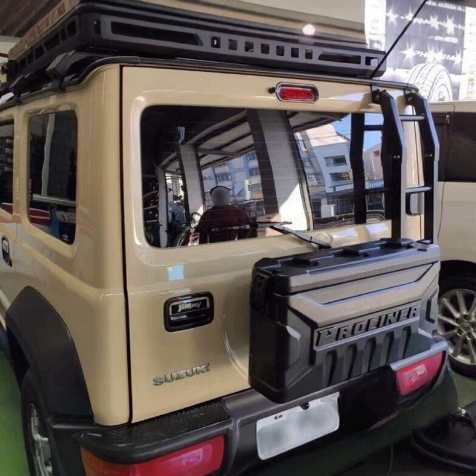 Подходит для Jimny 07-25, задний бокс для инструментов, внешний ящик для хранения, аксессуары для модификации маленькой школьной сумки, 3/5 дверей