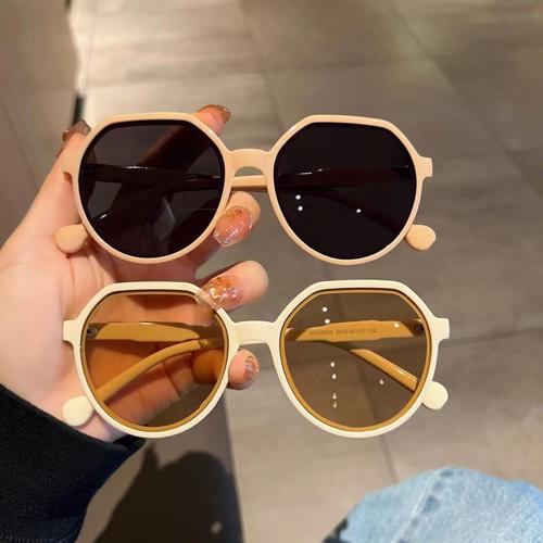  New Internet Celebrity Sunglasses Women's Trendy Anti-UV Retro Street Photography Sunglasses Ins Advanced Personalized Sunglasses
