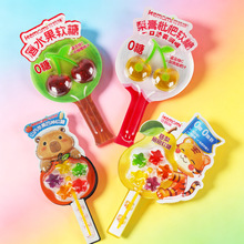 可妈咪梨膏枇杷软糖山药苹果四神软糖休闲零食糖果批发水果棒棒糖
