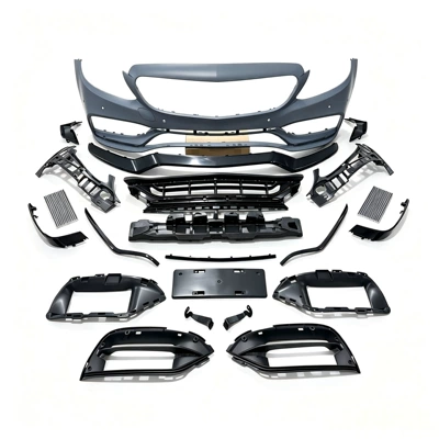 AMG front and rear bumpers, fenders, hood, Big Surrounded - c63-front-bumper