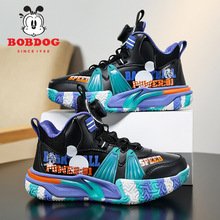 秋冬上新巴布豆儿童运动鞋防水皮面男童鞋中大童软底防滑跑步鞋子