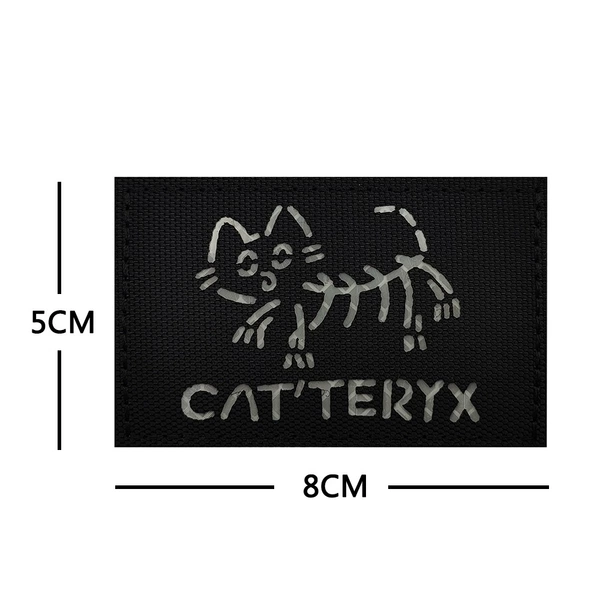 M00378-1 reflecting cat bone Cat (black cloth white)