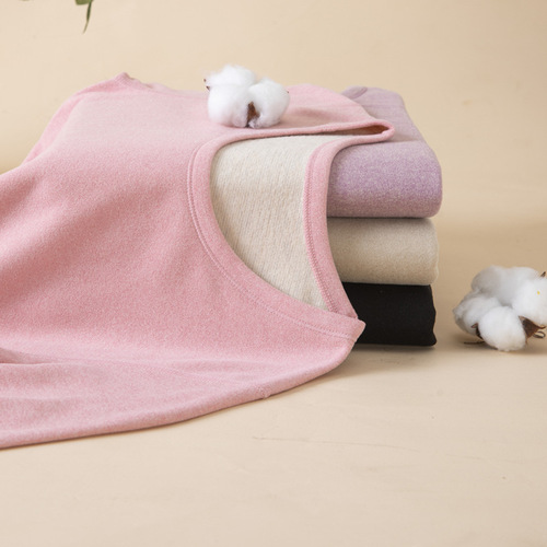 Autumn and winter men's thermal underwear thickened brushed bottoming shirt women's silk wool autumn coat long trousers suit men's wholesale