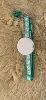 White locator + green collar