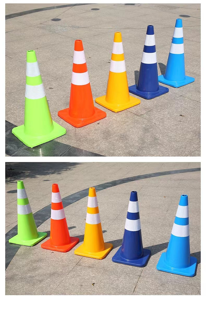 70PVC路锥实景拍摄2