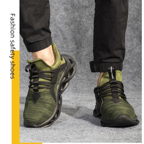 Special Anti-Puncture and Anti-Stab Lightweight Flyknit Steel-Toe Low-Top Security Training Shoes