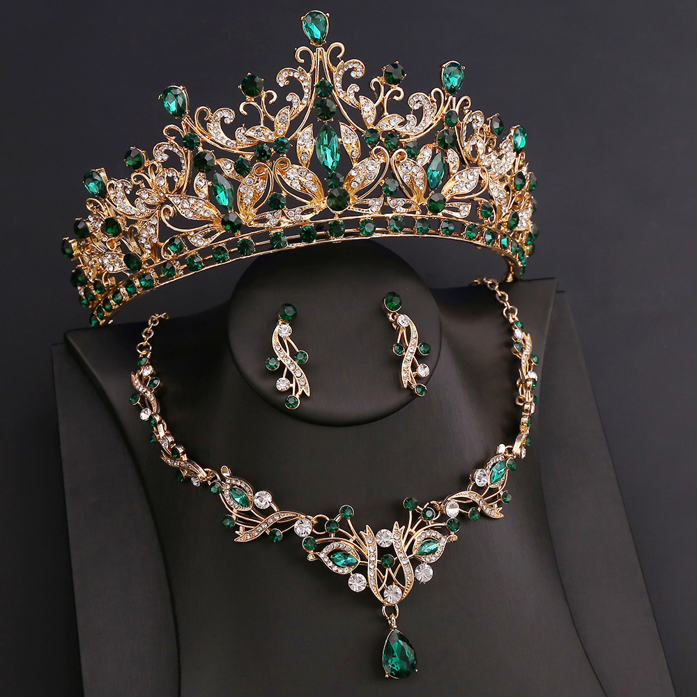 新娘水钻项链皇冠