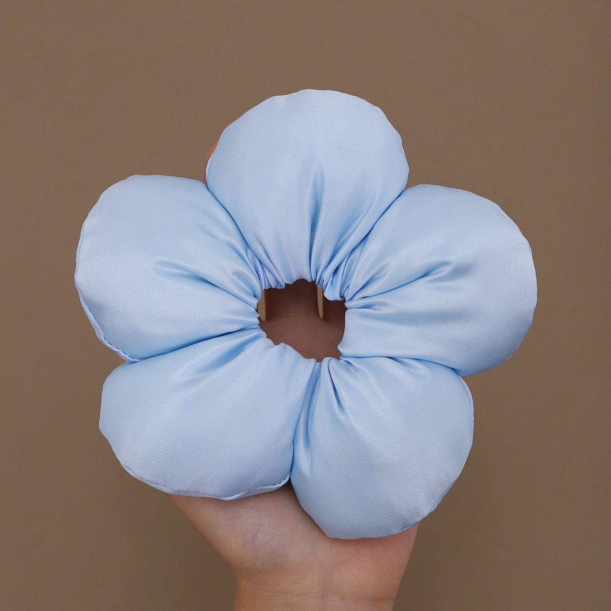 Color curry flores dulces flores del intestino delgado anillo de pelo para niños bolas de cabello cuerda de caballo correa de cabello para niñas