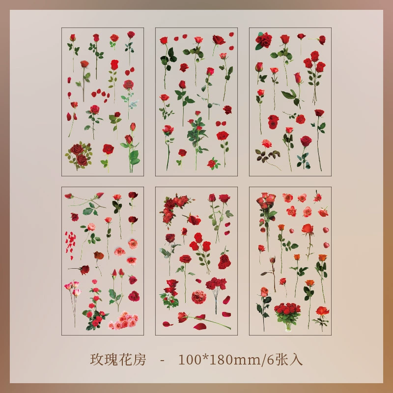 Children's Sticker Set, Custom Floral Planner Stickers, Assorted Designs (Single Pack)