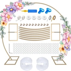クロスボーダー鉄リングバルーンアーチセットラウンド鉄アーチフラワースタンドフラワーアーチ屋外装飾品結婚式の小道具