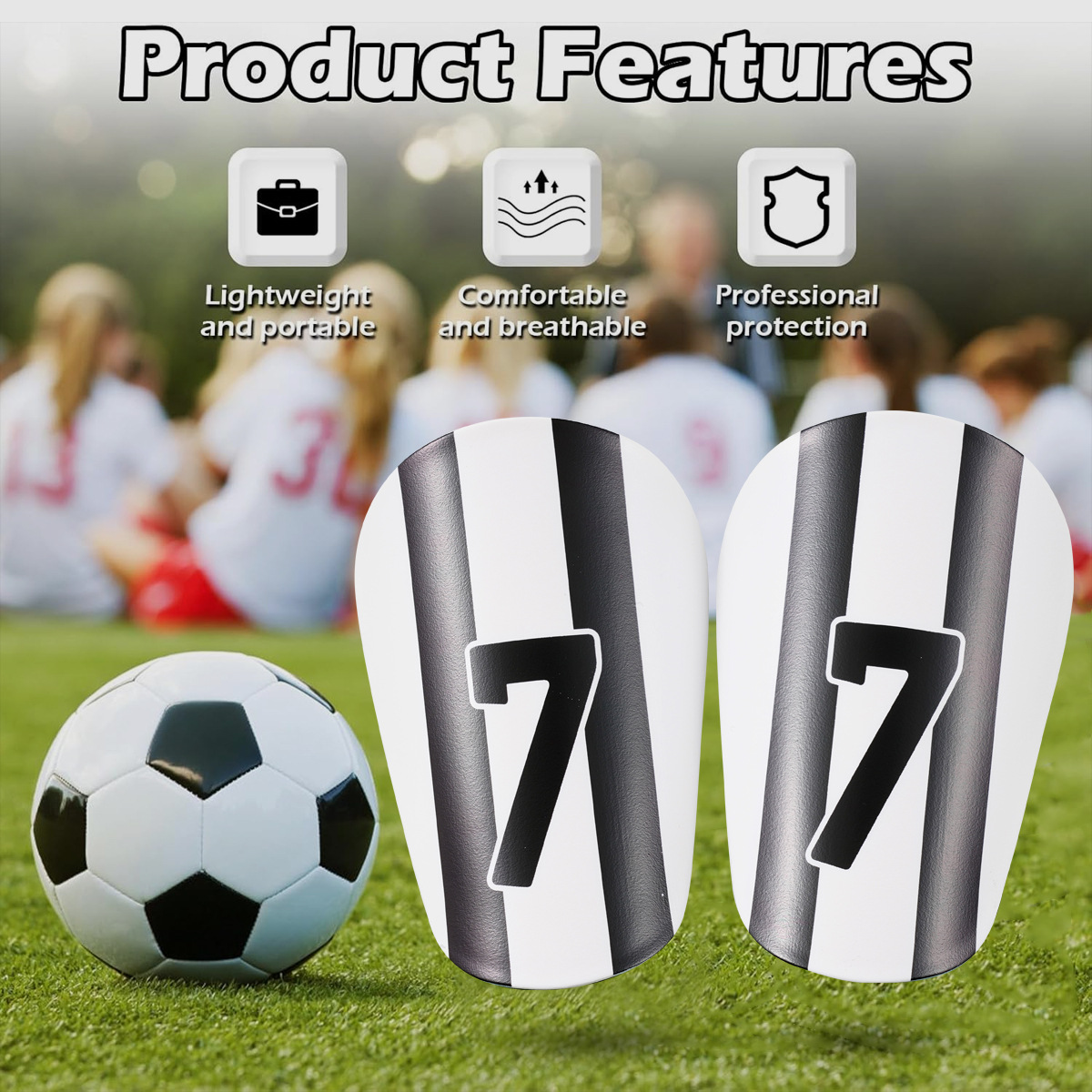 Football Shin Guards Leg Guards Shin Guard Training Solid Knee Pads Anti Collision Insert Shin Guards_voghion.com