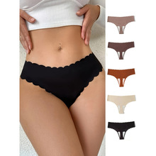 T 27628 Ice Silk Seamless Plus Size Panty ��˿�޺۴���Ůʿ��