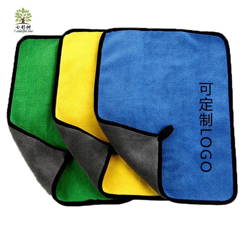 Double-Sided Coral Velvet Car Wash Towel 800, Car Cleaning Towel, Glass Cleaning Cloth, Household Cleaning Rag, Wholesale Multi-Purpose Towel