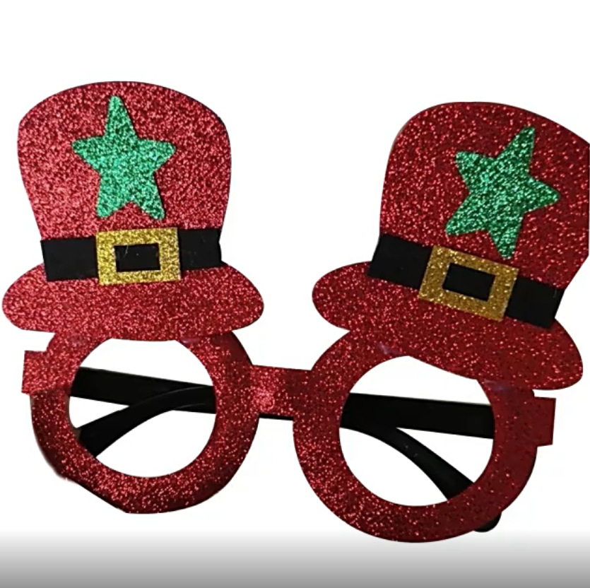 Fiesta de Navidad gafas de cebolla en polvo trébol gafas St. Patrick Festival irlandés vestir