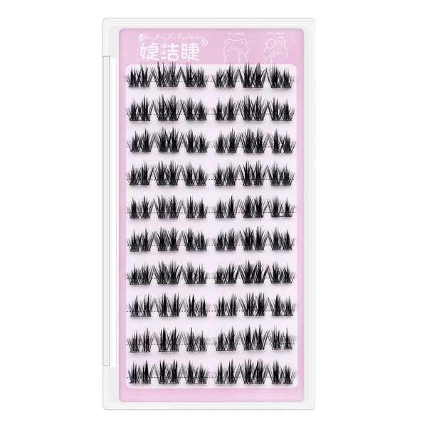 ✿Glue-free✿10 rows 60 clusters Double tip K8 size 12mm