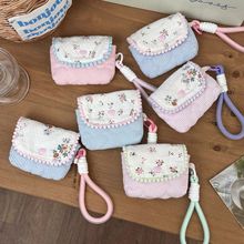 韩版ins小碎花收纳包女小巧便携卡包CCD相机包手提耳机杂物收纳袋