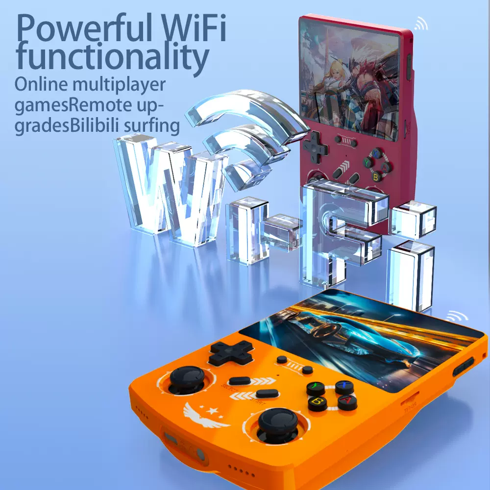 新款跨境R40XX掌上游戏机 4.2英寸IPS屏幕视频游戏机带WIFI 便携