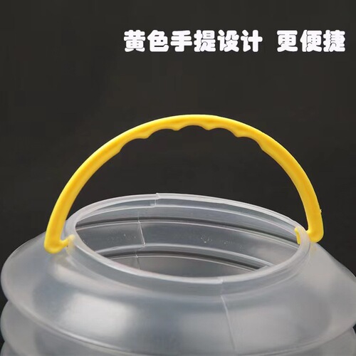 Folding bucket with compartment, art painting, portable pen washer, gouache, watercolor pigment, silicone pen washer bucket, color bucket