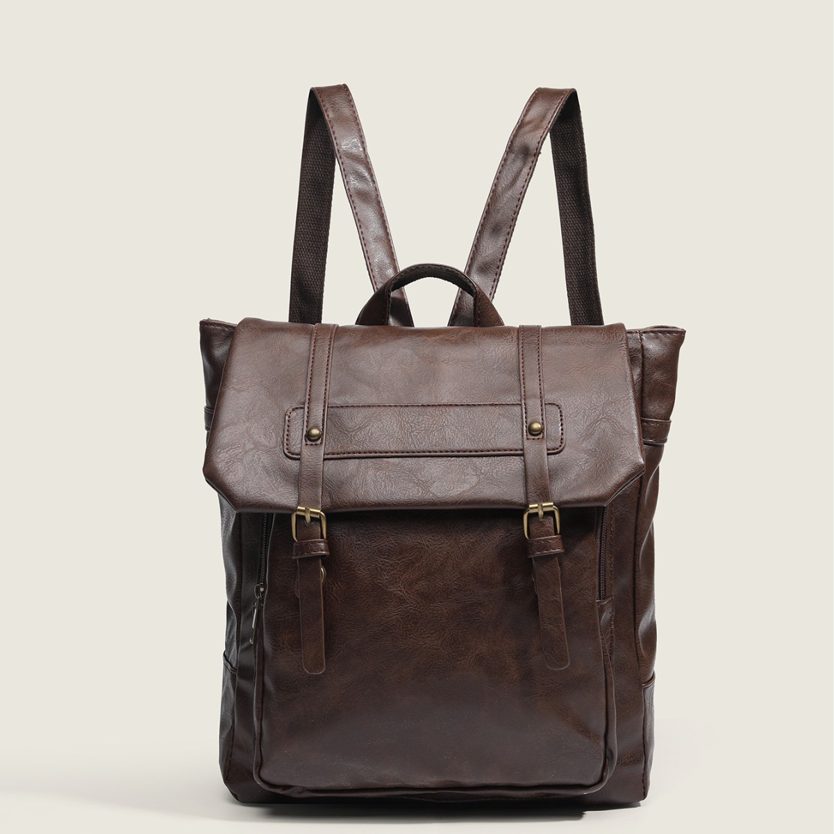 日系学院风双肩包2025新款大容量复古邮差包笔记本电脑背包剑桥包