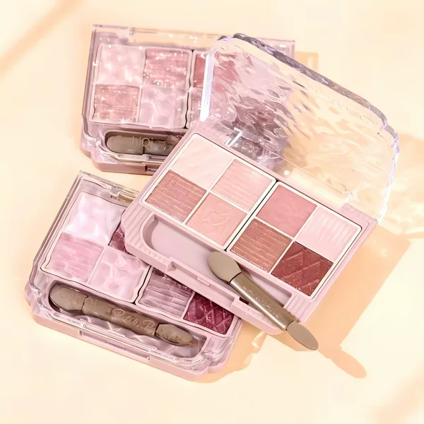 ErshiQI 8-color eyeshadow, contouring, blush, and highlighter all-in-one palette, portable multi-use makeup palette for beginners and commuting, wholesale