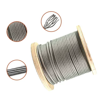 定制镀锌钢丝绳7x7 1x19结构0.8/1.0/1.2/1.5/1.8/2.0/2.5mm定制