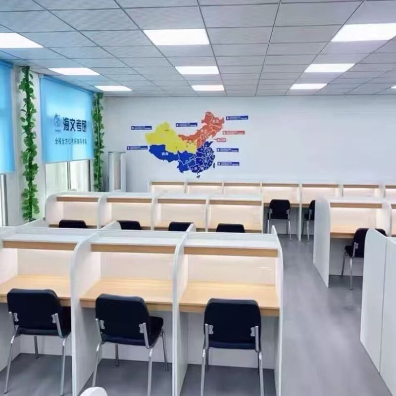 Study Desk, Study Room, Study Table, Desk with Partition, Enclosed Immersive Table and Chairs, Computer Desk for Graduate Students