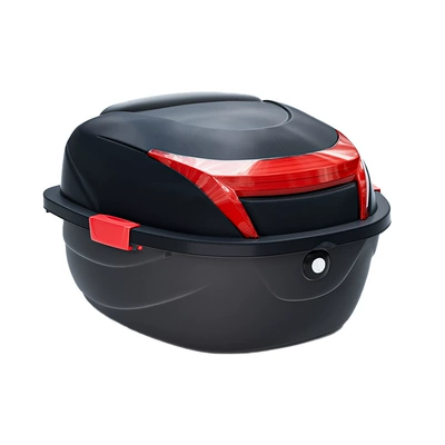 Box Rear Tail Box, Motorcycle Safety Supplies - pp-material-large-box-matte-black-single-tail-box