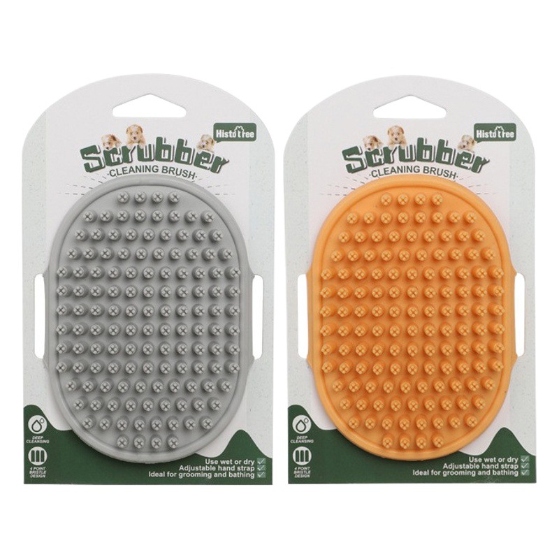 Histotree Pet Bathing Brush, Dog Bathing Massage Brush, Cat Grooming Gloves, Cat Soft Rubber Hair Removal Brush