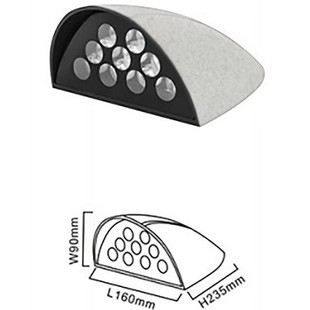 Factory Direct Supply Semi-Circular Outdoor Wall Lamp Shell Rough Semi-Circular Outdoor Wall Lamp Kit