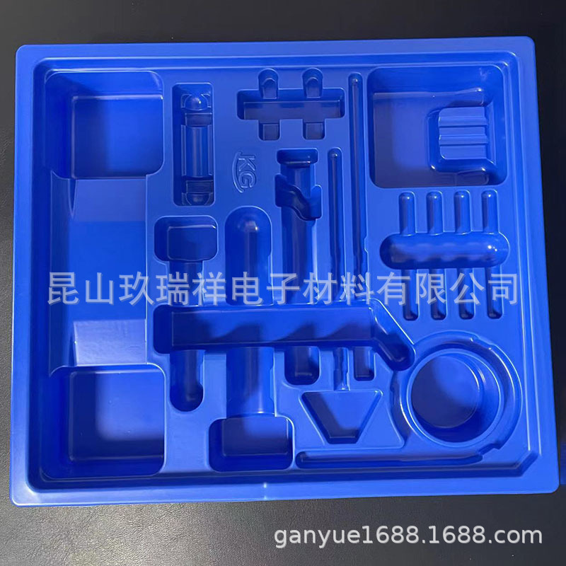 厂家制作PVC吸塑加工泡壳PVC胶盒吸塑托盘泡壳植绒吸塑内衬包装