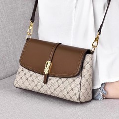 女性用バッグ 2025 新しいクロスボディバッグ女性のバッグ中年マザーバッグマザースタイル大容量小さな正方形バッグ