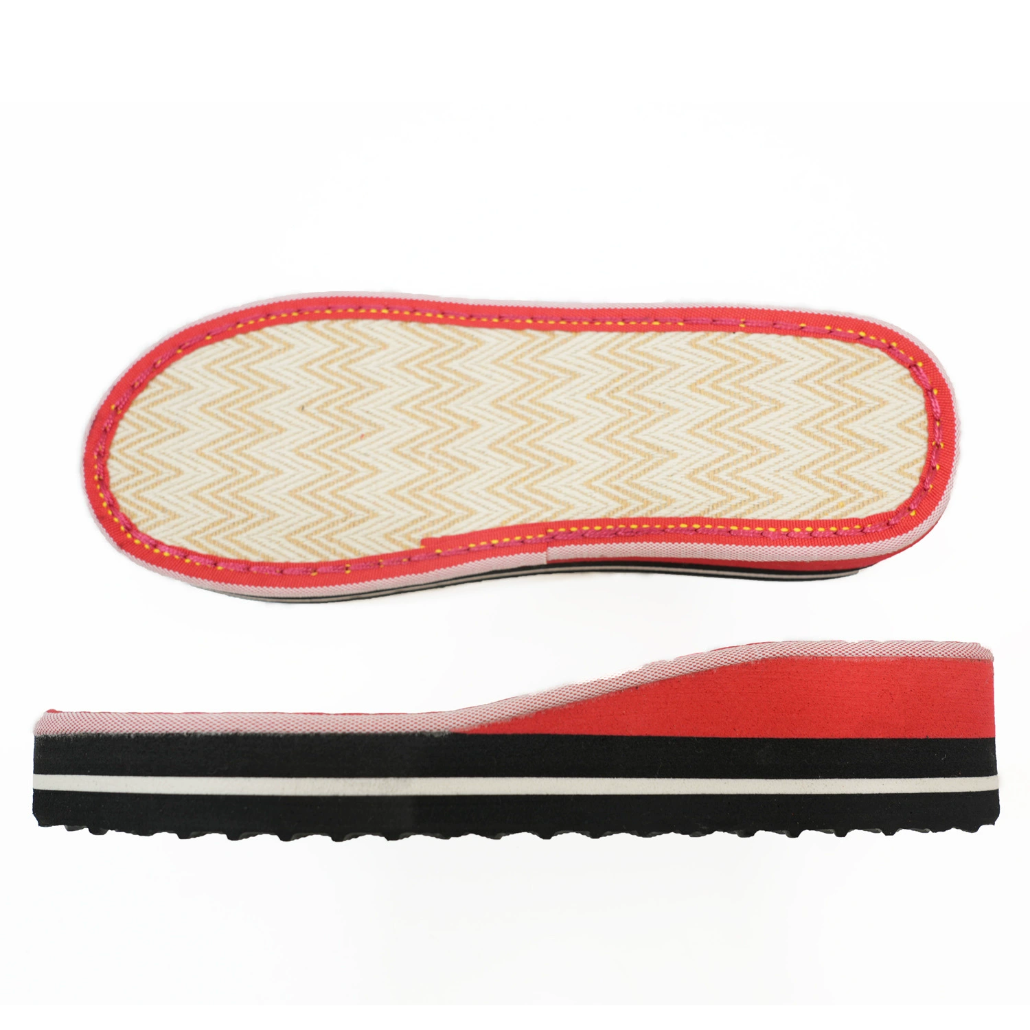 [Bo Yi Cai Red High Kind] Нескользящая износостойкая крючок плетеная резина летняя ручная холодная подошва