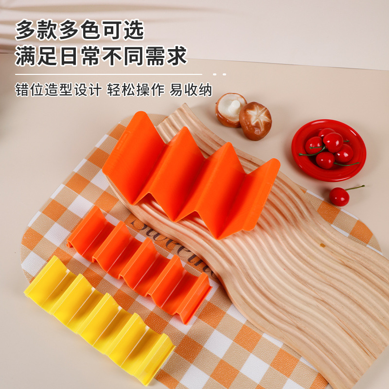 in stock Cross-border Color Barbecue Pie Rack suit Taco Rack Wave Pancake Rack Food Multi-color Food Tray Rack