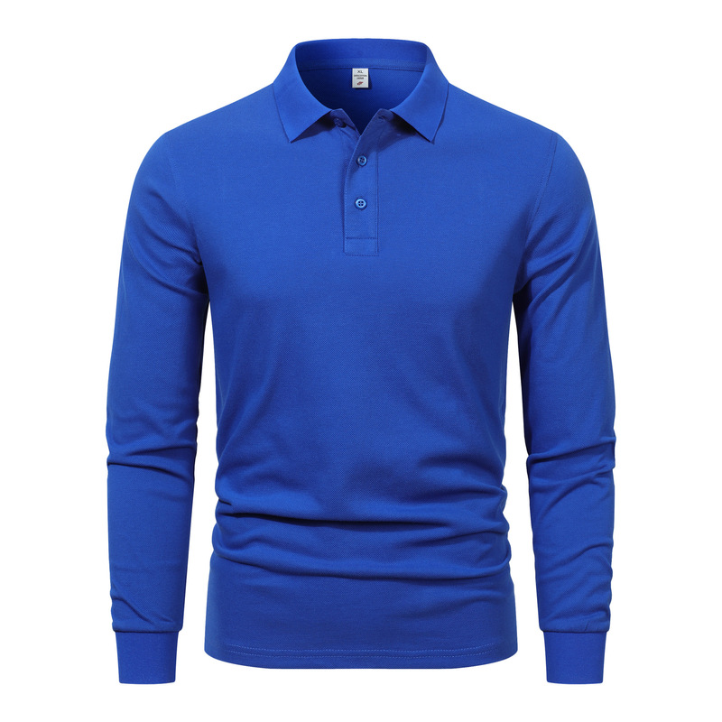 纯棉长袖polo衫印制工作服印logo抗菌秋季企业4s店员翻领工衣|undefined