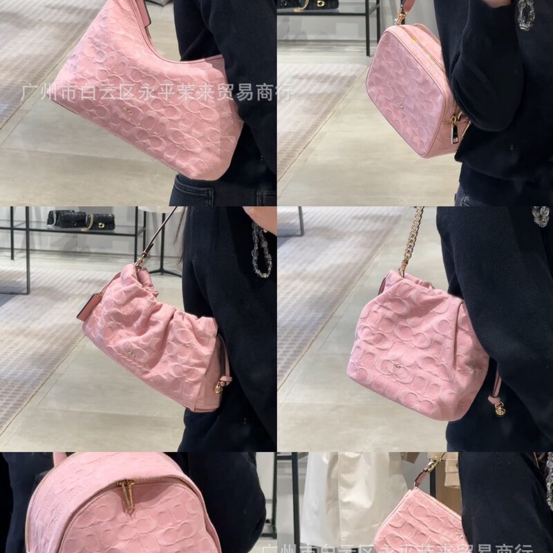 Coach C Brand Hobo Bag C Pattern Mommy Bag Tote Large Capacity Fashionable Versatile Underarm Shoulder Handbag for Women