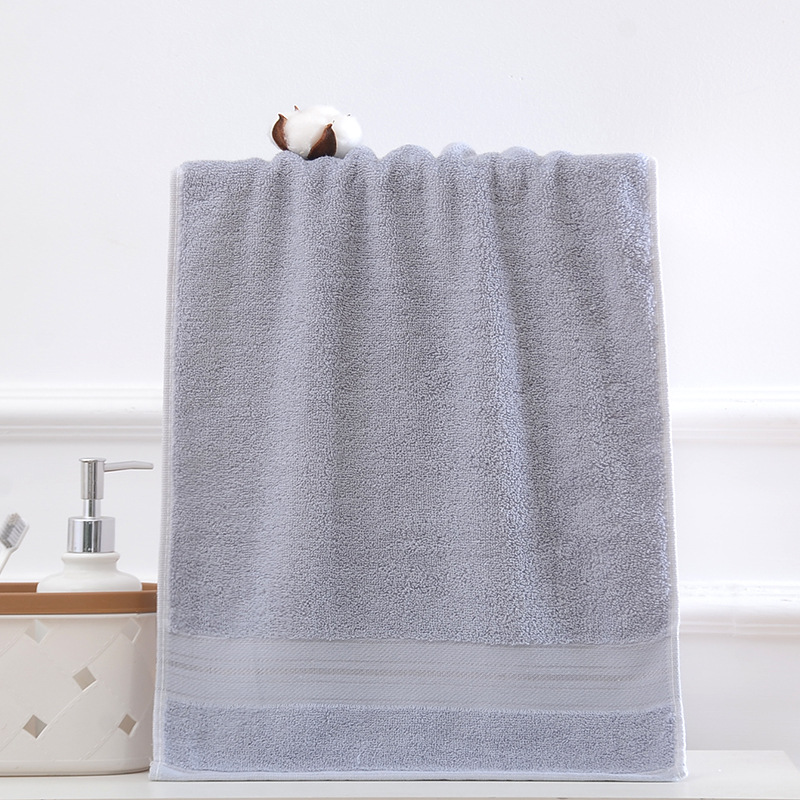 싱글 타월 브라이트 실크 그레이