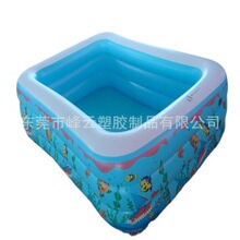 专业生产：环保PVC充气游泳池  方形充气儿童水池戏水