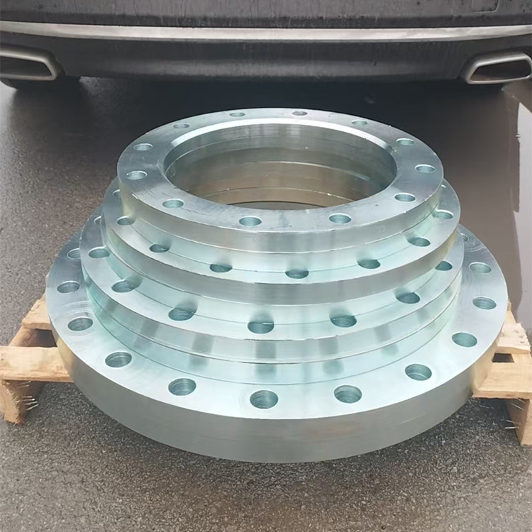 DN400锻打平焊法兰盘大口径异型带颈法兰盲板碳钢镀锌法兰