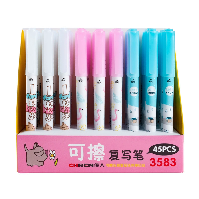 传人 3583 Elimination Pen Writing Pen Pen Elementary Student Steel Write Writing, Reconstruction, Revised Revised Revised Double Head Two -in -one