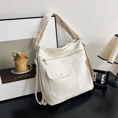 Minimalist Large Capacity Commuter Bag for Women 2025 New Style Trendy Fashion Casual Student Versatile Single Shoulder Crossbody Tote Bag