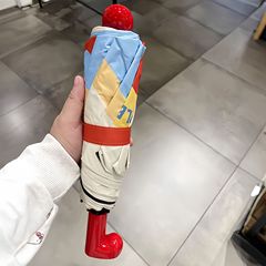 アップルブーツ折りたたみ日伞かわいい日焼け止めパラソルins高颜値紫外线晴雨両用伞
