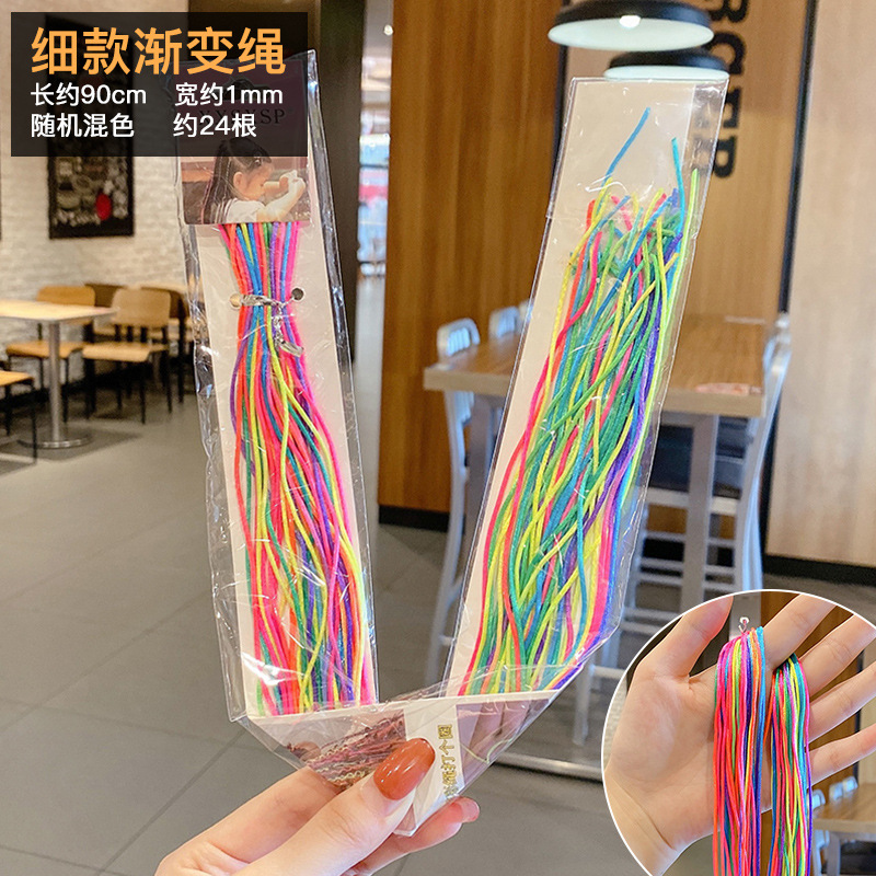 Cuerdas de color trenzadas sucias 2025 nuevas cuerdas de cabello trenzadas sucias correa de cabello trenzadas coloridas correa de cabello para niños correa de cabello