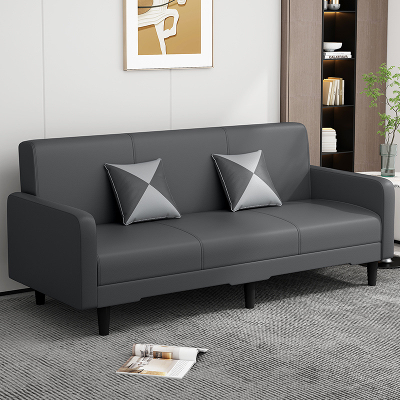 Dark gray (wear-resistant, scratch-resistant, waterproof and anti-fouling cat scratch leather) / Double seat - total length including armrests 1.4m : without pillow