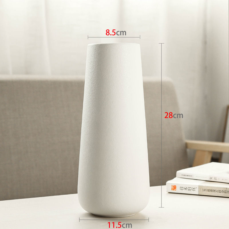 Flores secas modernas vasijas de cerámica nórdica hidropónica decoración de encimera de televisión decoración creativa para el hogar