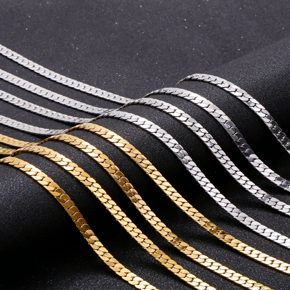 Unisex Gender Simple Style Style Simple Style Geometric 316 Stainless Steel Plating Unisex Necklace Men Chain Necklaces